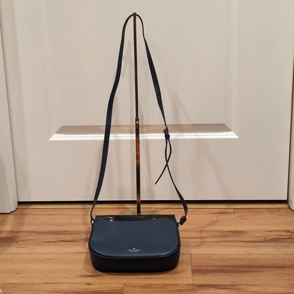 Kate Spade NWOT Zibbi Owl Navy ๐ Novelty Medium Flap Shoulder Crossbody Purse - Picture 6 of 15